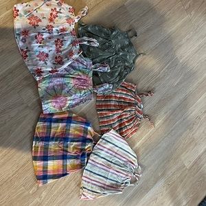 Assorted spaghetti strap, summer tops